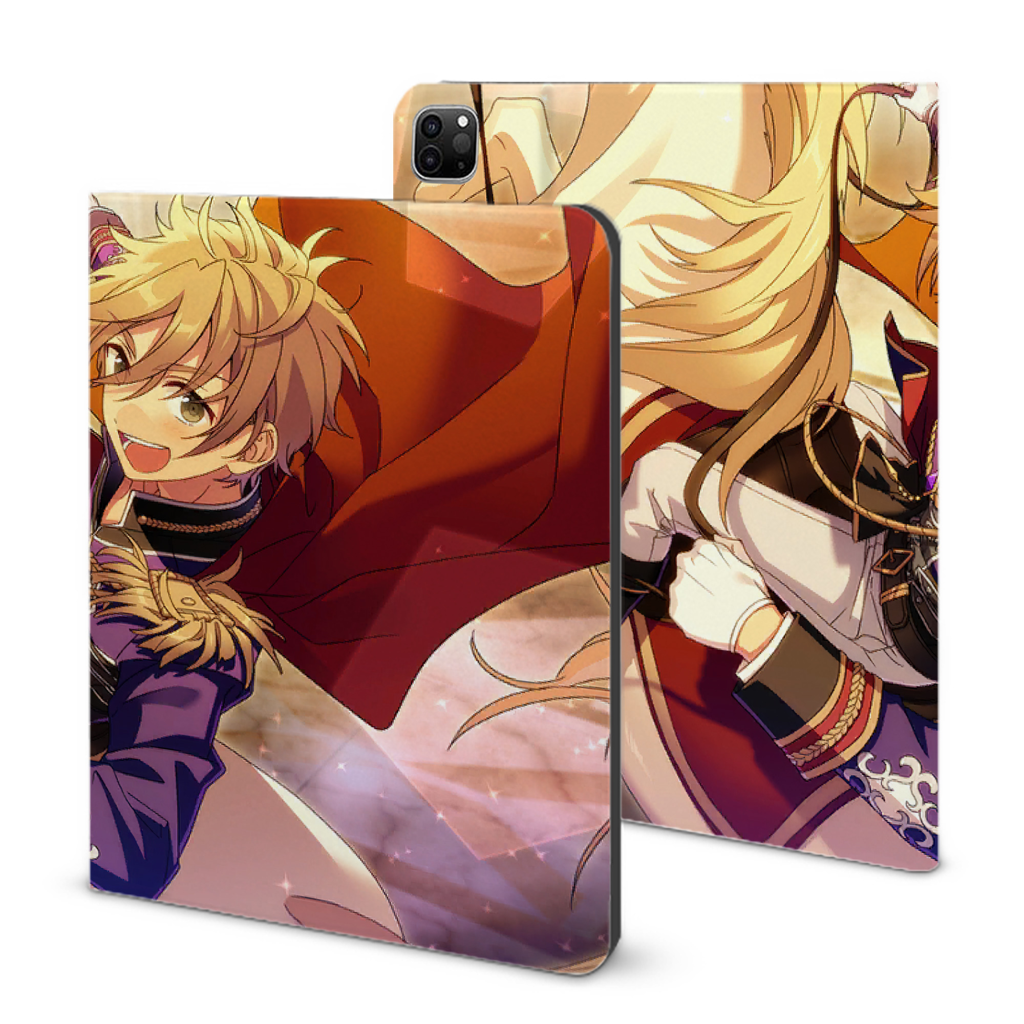 （画像用） あんさんぶるスターズ! Ensemble Stars IPad ケース ブック型 PUレザー TPU 耐衝撃 軽量 薄型 ペン収納なし 全面保護 IPad 各モデル対応